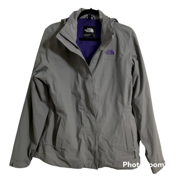 THE NORTH FACE Jacket Lightweight Hoodie Women Voyage Midi Grey sz Lg. - Picture 1 of 4